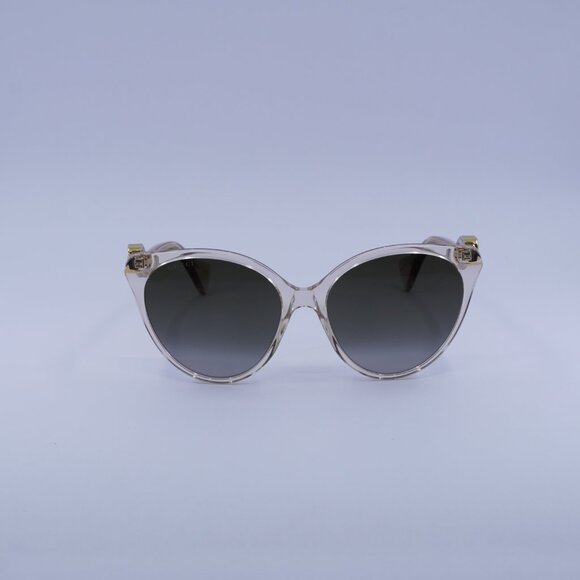 Gucci GG1011S 006 Sunglasses Transparent Pink Cat Eye Frame main image 5